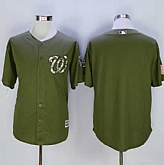 Washington Nationals Customized Men's Green Camo New Cool Base Stitched MLB Jersey,baseball caps,new era cap wholesale,wholesale hats